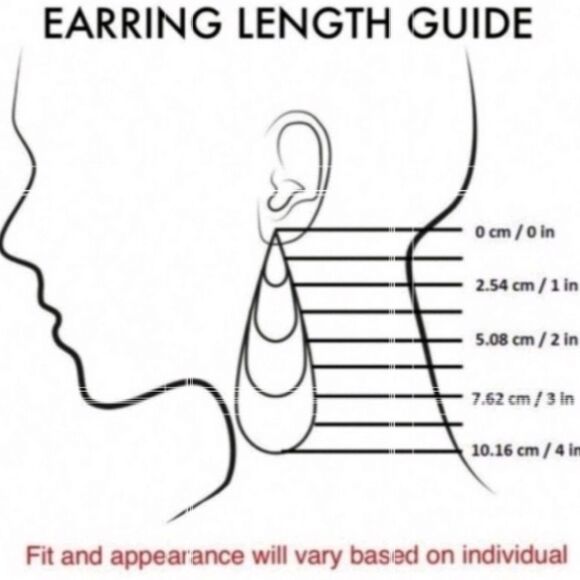 New ANTHRO Blue and Gold Abstract Evil Eye ProctectionDangle Earrings - Picture 6 of 7